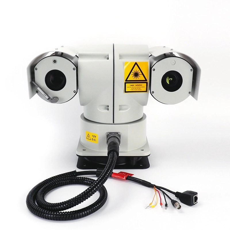 1.6km Vehicle Detection Thermal Imaging PTZ CCTV Camera