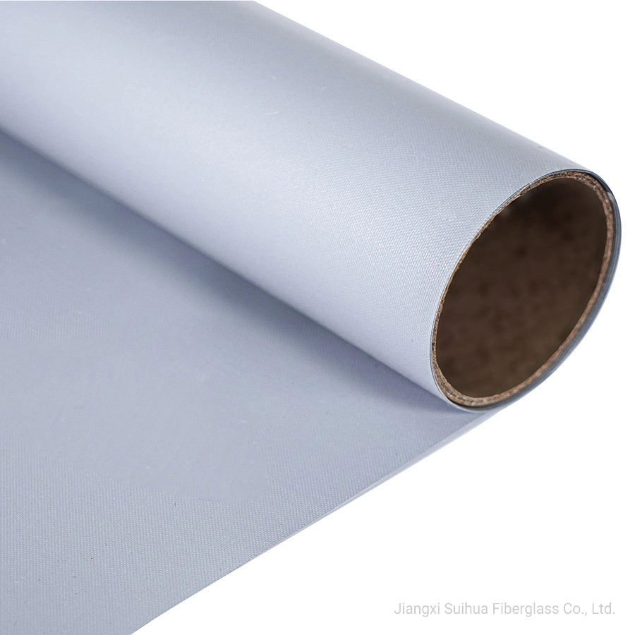 Heat Treatment E Glass Silicone Coating Non-Woven Fire Fabric Two Side Silicone Rubber Coated Fiberglass Fabric