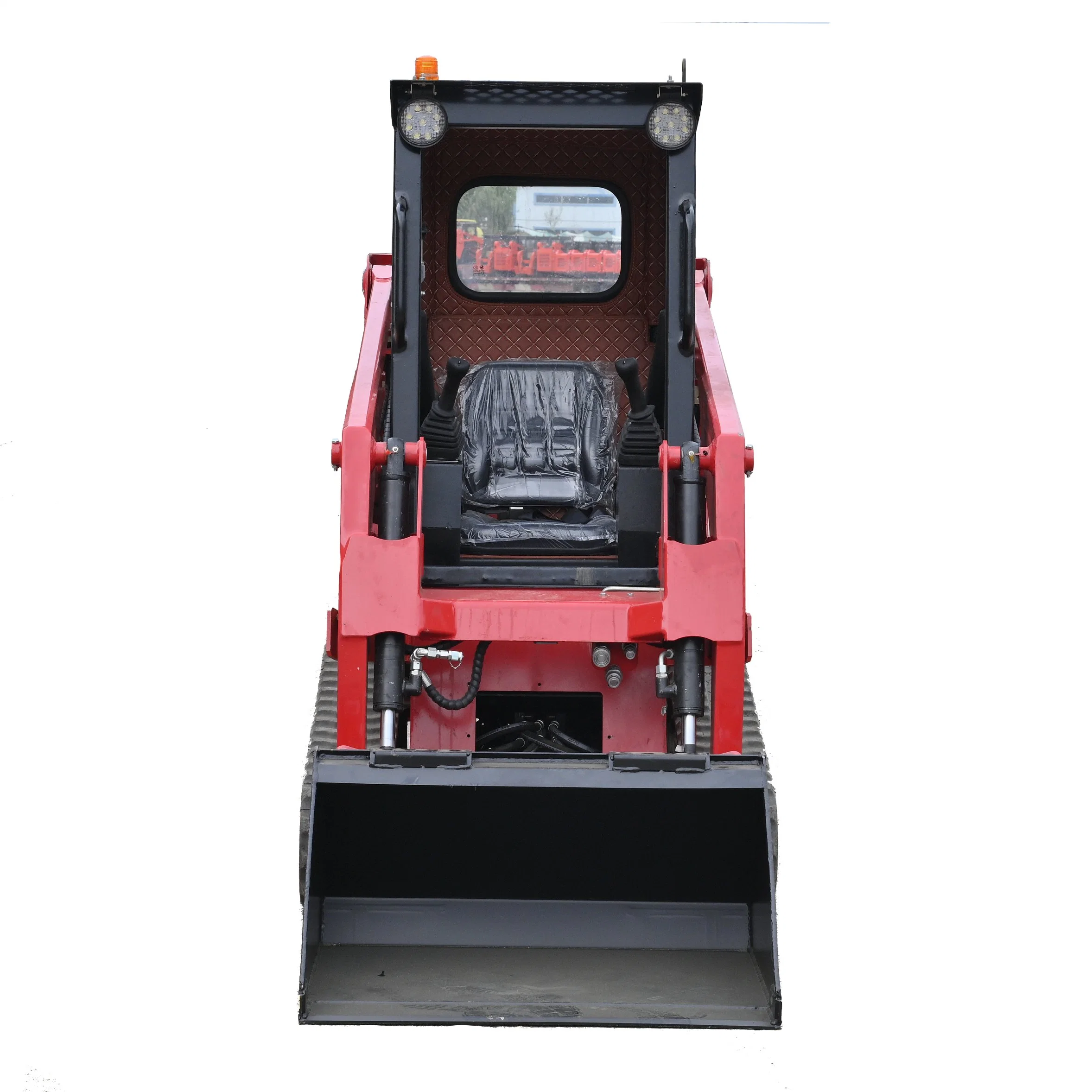 910mm Compact Mini Track Skid Steer Loader with 4 in 1 Bucket