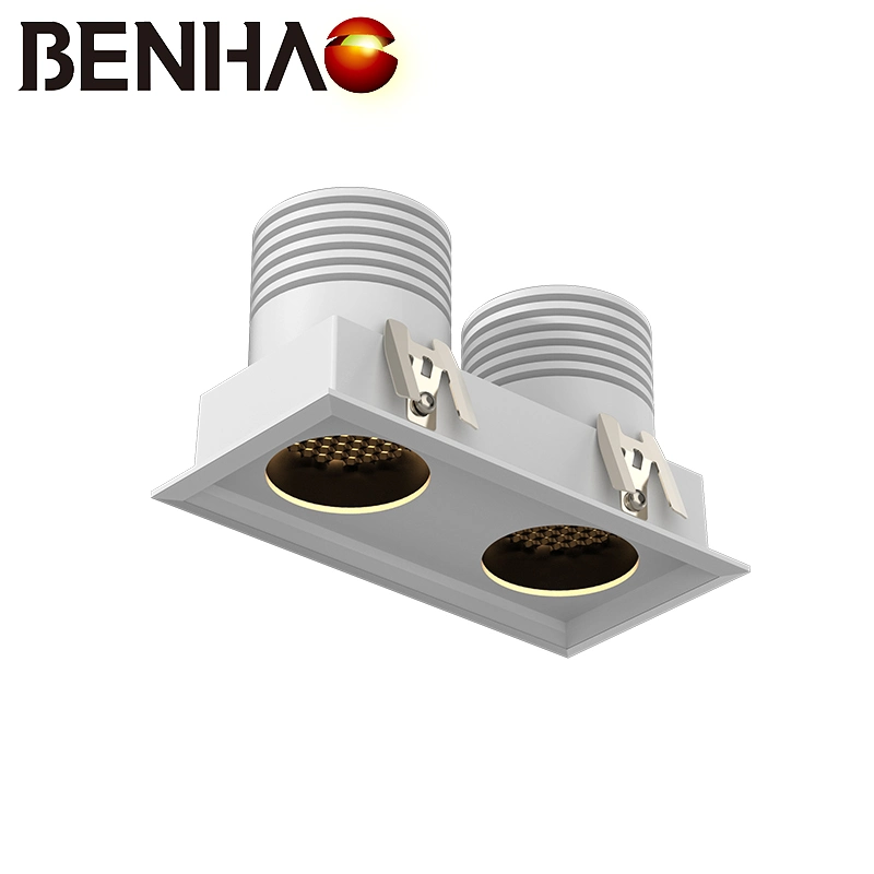 Aluminum Embedded White LED Downlight with Triple Design of Optical Lens, Anti-Glare Deep Cup and Independent Power Supply