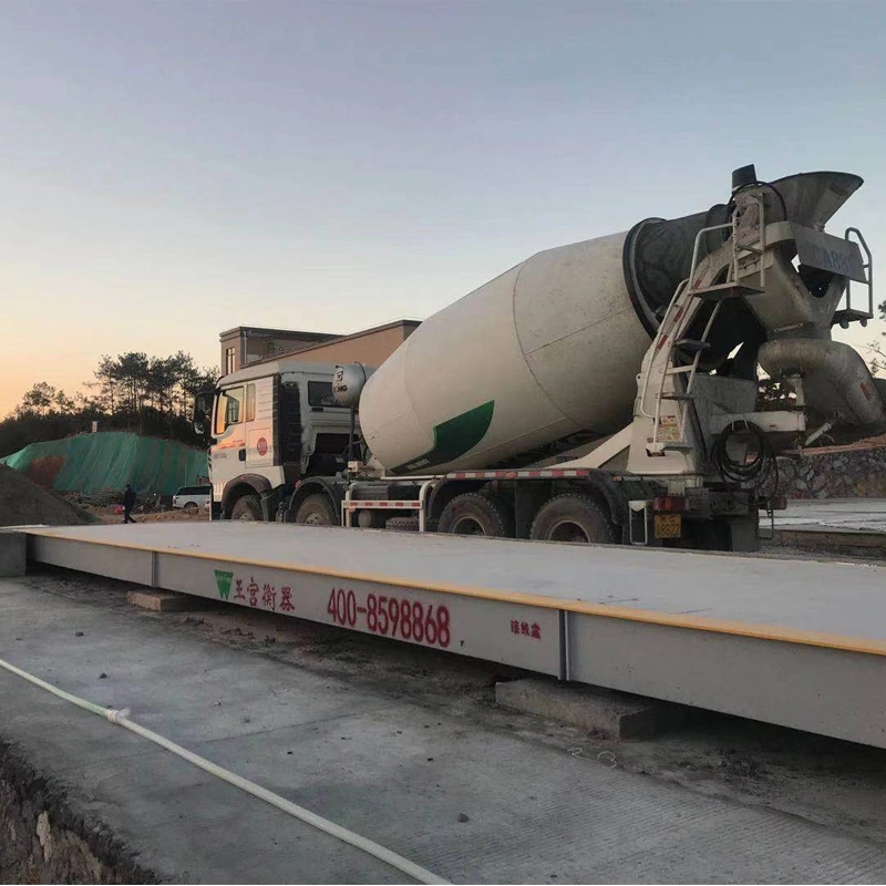 Pont de Weighbridge sans platine en acier 3X18m 100t avec certification OIML