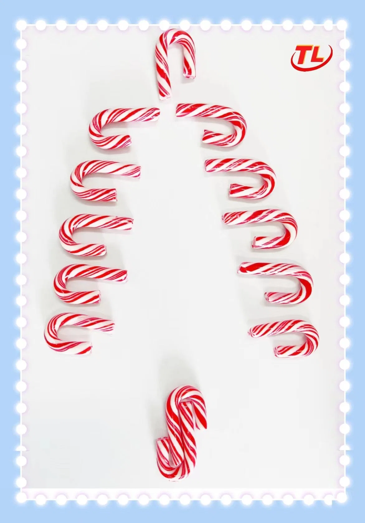 Good Service Watermelon Colorful Candy Cane for Adult for Celebrating Christmas