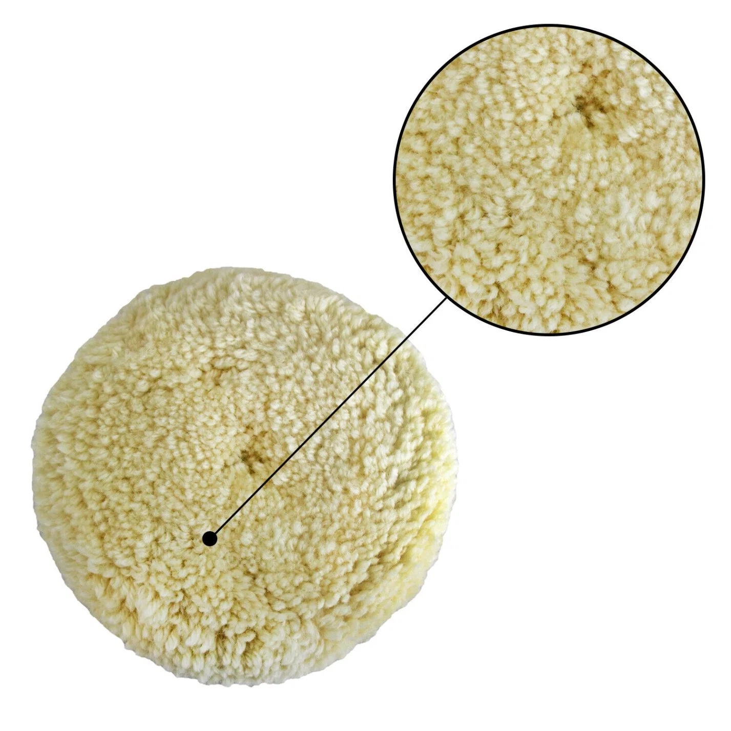 32mm Buffing Wool Pad Similar to 3m 85078 Wool Ball Wool Polishing Pad