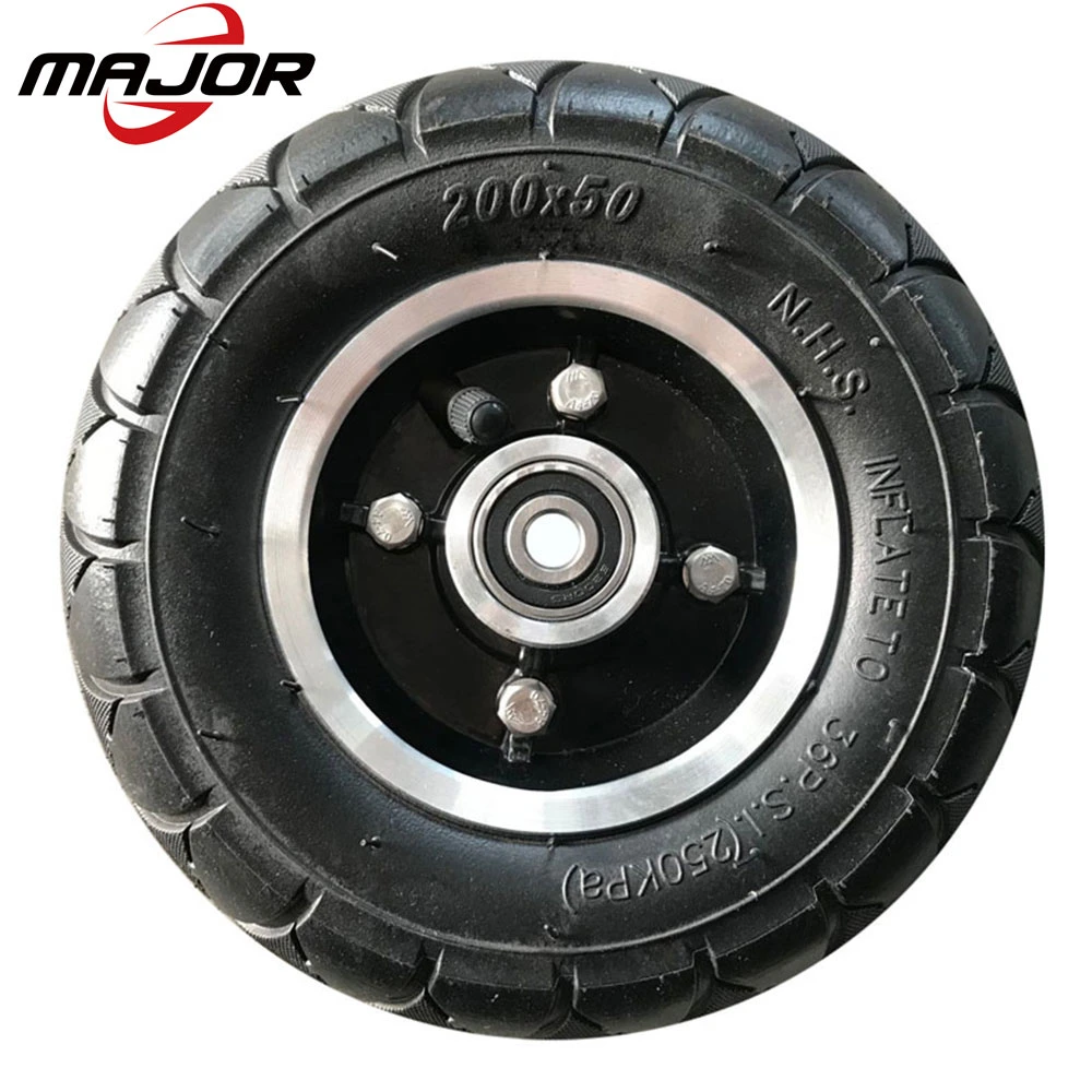 Competitive Price 8 Inch Wheel with Inflatable Tyre Drum Brake Dust Cover for Electric Folding Scooter Home E-Bike