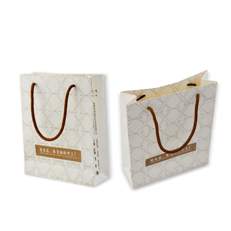 Chinese Manufacturer Carry out Paper Gift Packaging Bag with Handle for Shopping Mall