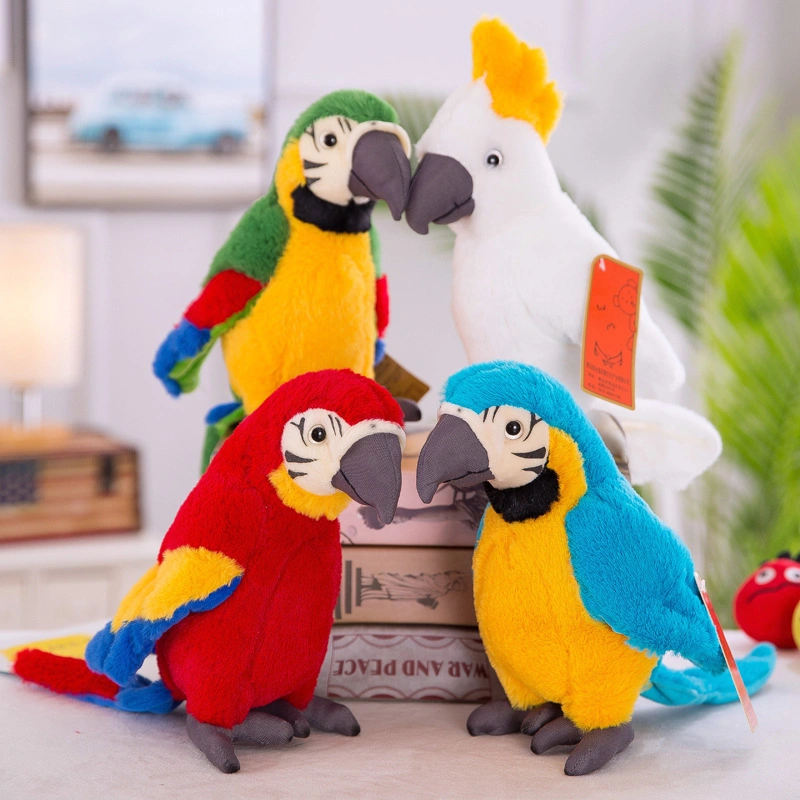 Bird Parrot Plush Atacado fábrica de ODM Children Stuffed Toys