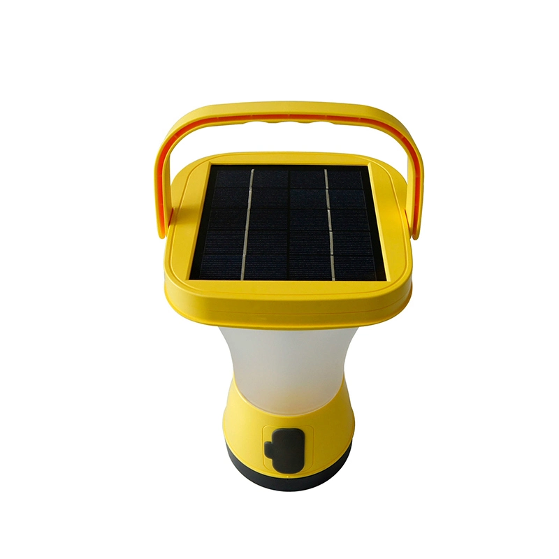 La energía solar portátil de la luz de la casa y al aire libre Camping Solar colgantes LÁMPARA DE LED con panel solar integrado en el teléfono la carga y linterna de emergencia SOS