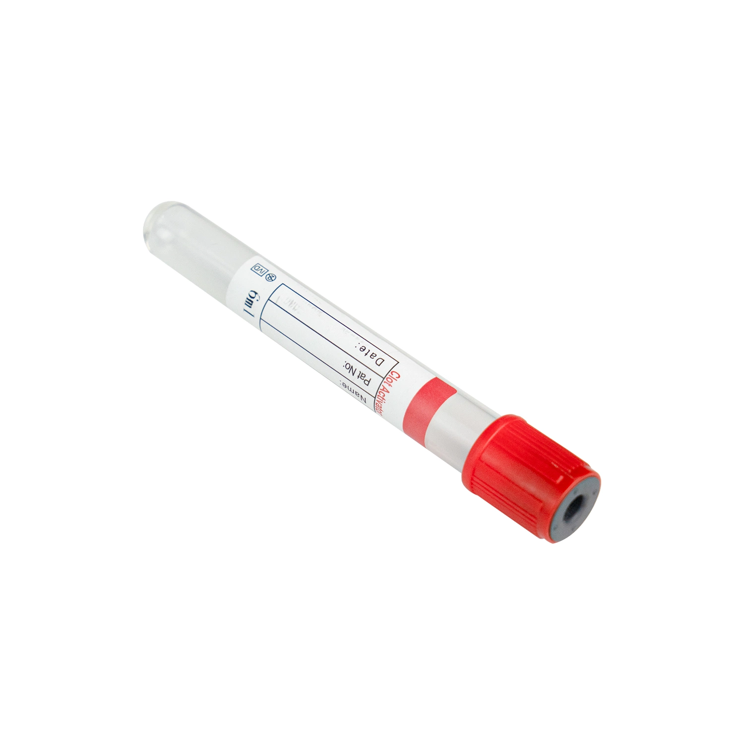 Lab Use Clinical Glass Clot Vacuum Blood Collection Tube