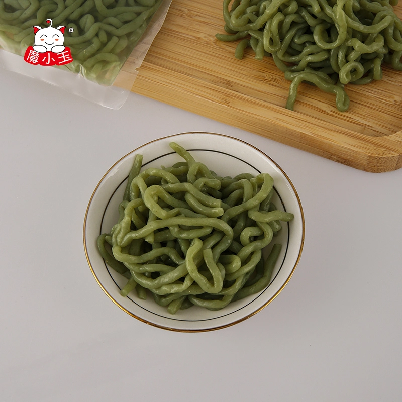 Wholesale/Suppliers Konjac Pasta Type Instant Noodles Spinach Skinny Spinach Konjac Udon Noodles