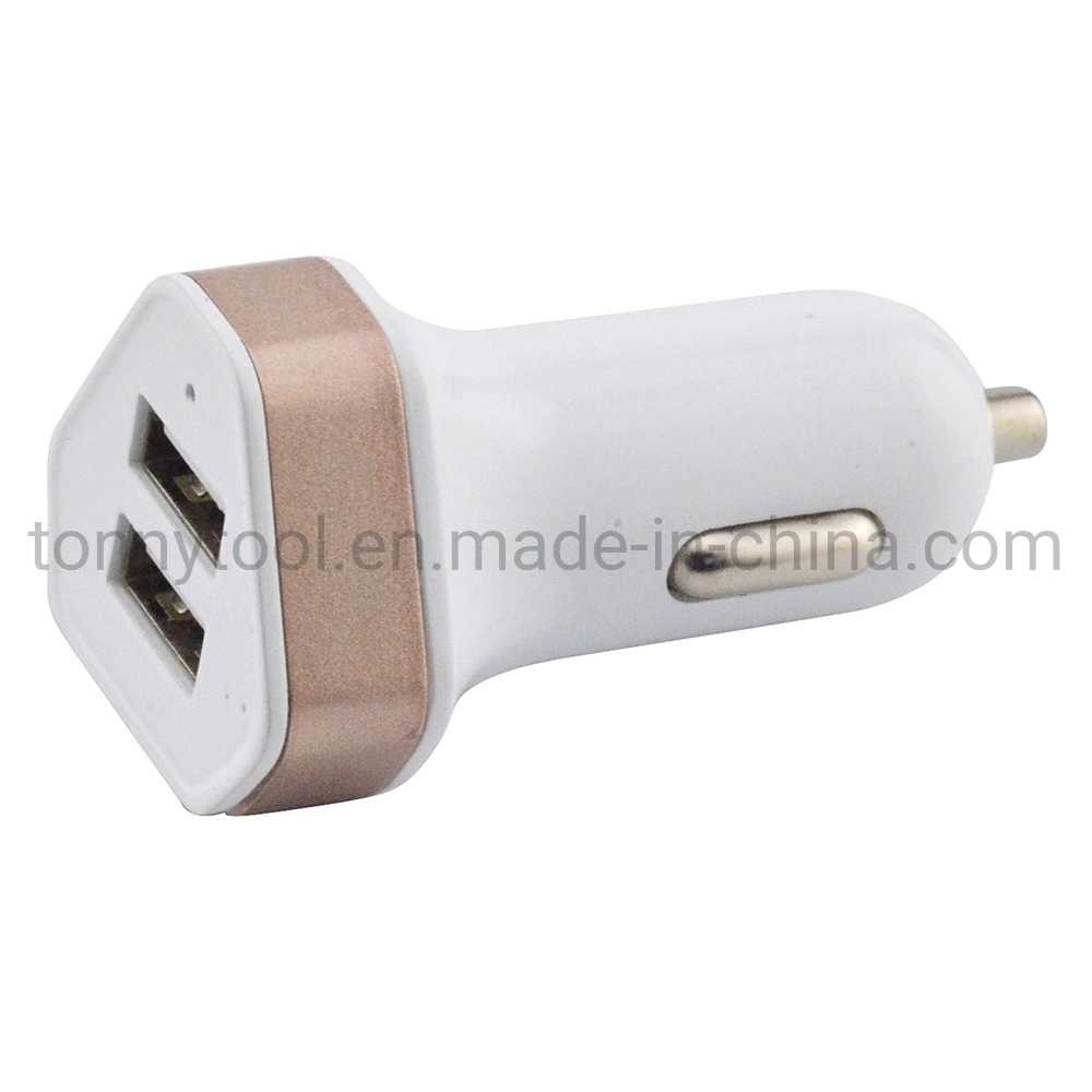 Car Charging Accessories Dual USB Car Charger Adapter 2 USB Port 3.1A Smart Car Charger