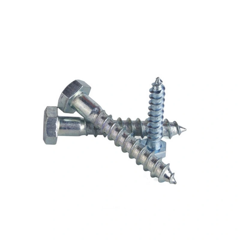 DIN 571 Zinc Plated Hexagon Head Wood Screw