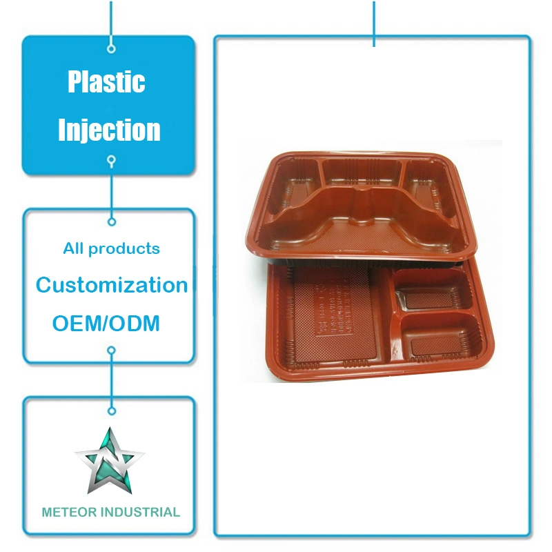 Customized Disposable Tableware Plastic Fast Food Container Storage Box Plastic Injection Moulding