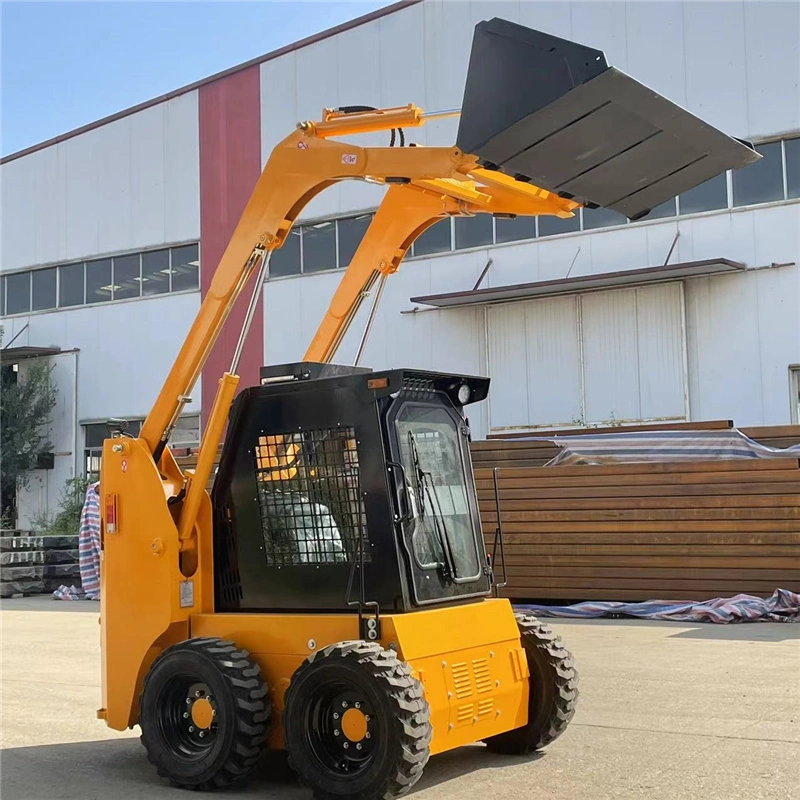 50HP 65HP 75HP 85HP 500kg-1200kg Skid Steer Loader Micro Wheel and Track Steer Skid Loader with Attachment Parts Price for Sale