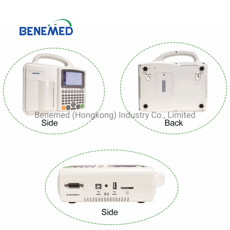 Portable Digital Hospital Equipment 3 Channel ECG Machine