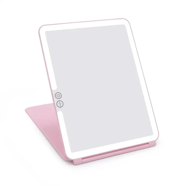 Nuevo iPad Hollywood Mini espejo cosmético con luz 1200mAh Batería incorporada de viaje portátil Espejo LED