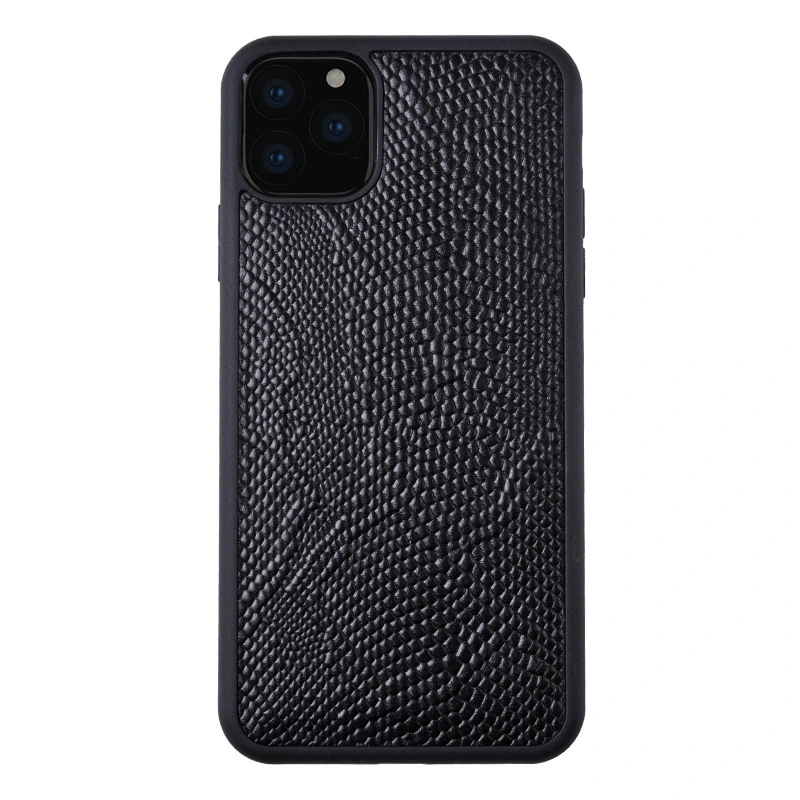 Amazon Venta caliente precios baratos de cuero de grano Python casos teléfono móvil iPhone 11 casos