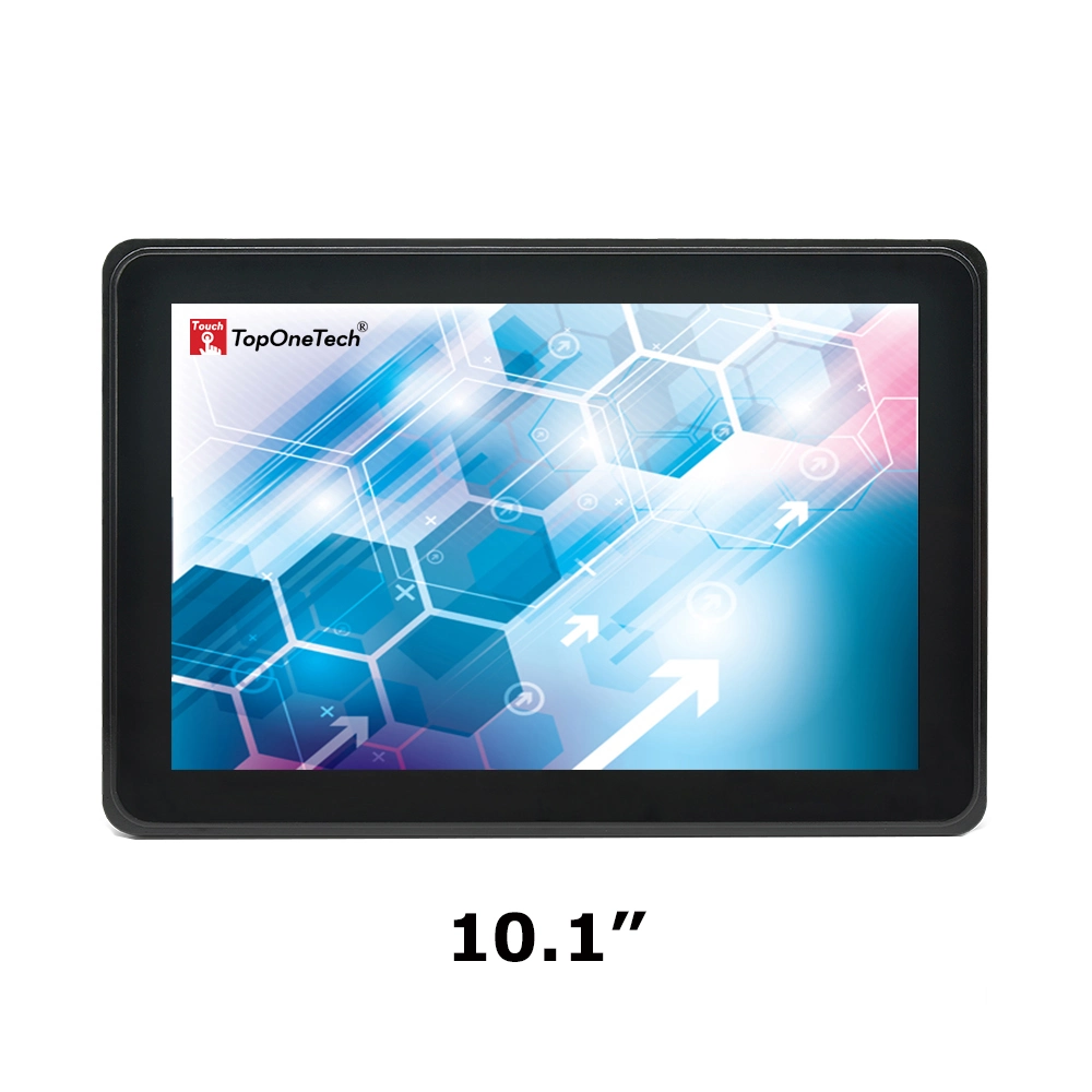Monitor de LCD LED de 10,1 polegadas Industrial Open Frame Multi Pcap Capacitivo com Tela de Toque de 10 Pontos, Sensor de Filme e Portas de Interface DVI VGA Hdm.