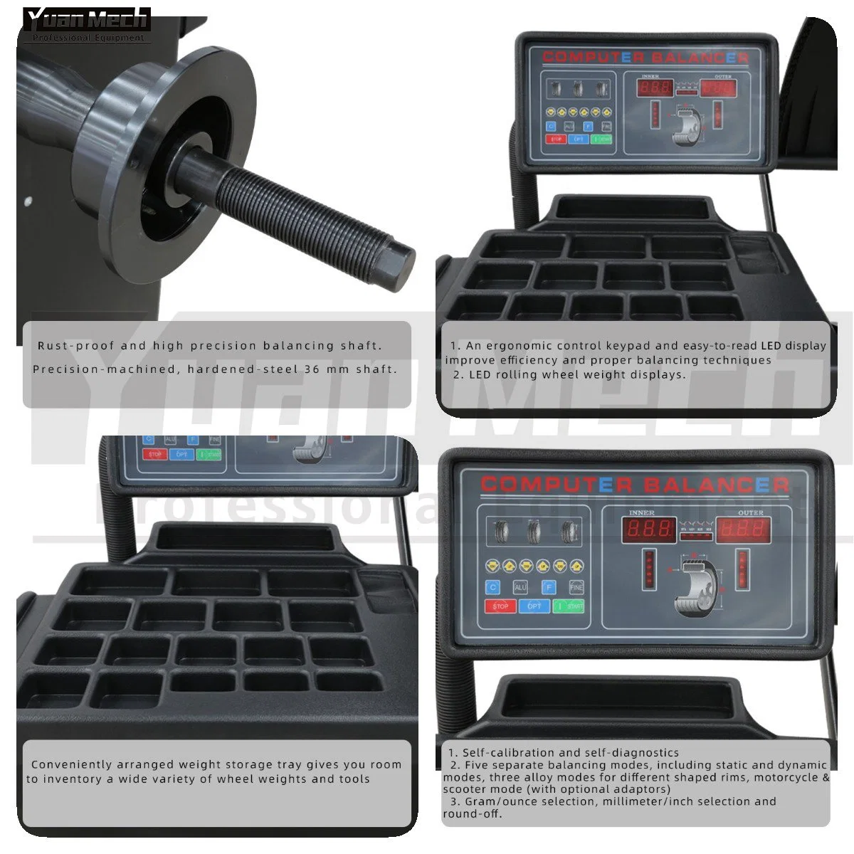 on Sale Manual Digital Wheel Balancer for Car Workshop