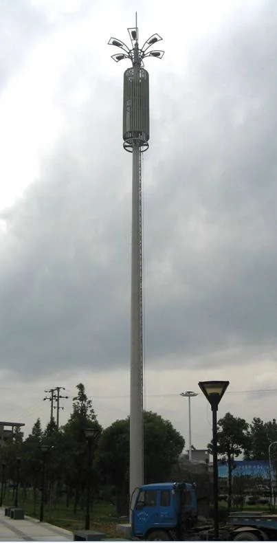 Banheira de Aço Galvanizado Mobile Monopole Torre da Antena