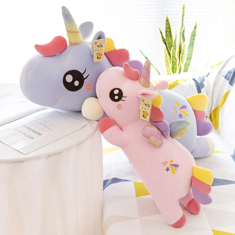 Joli dessin animé peluche peluche peluche peluche animal 80cm Cadeau UNICORN peluche enfant