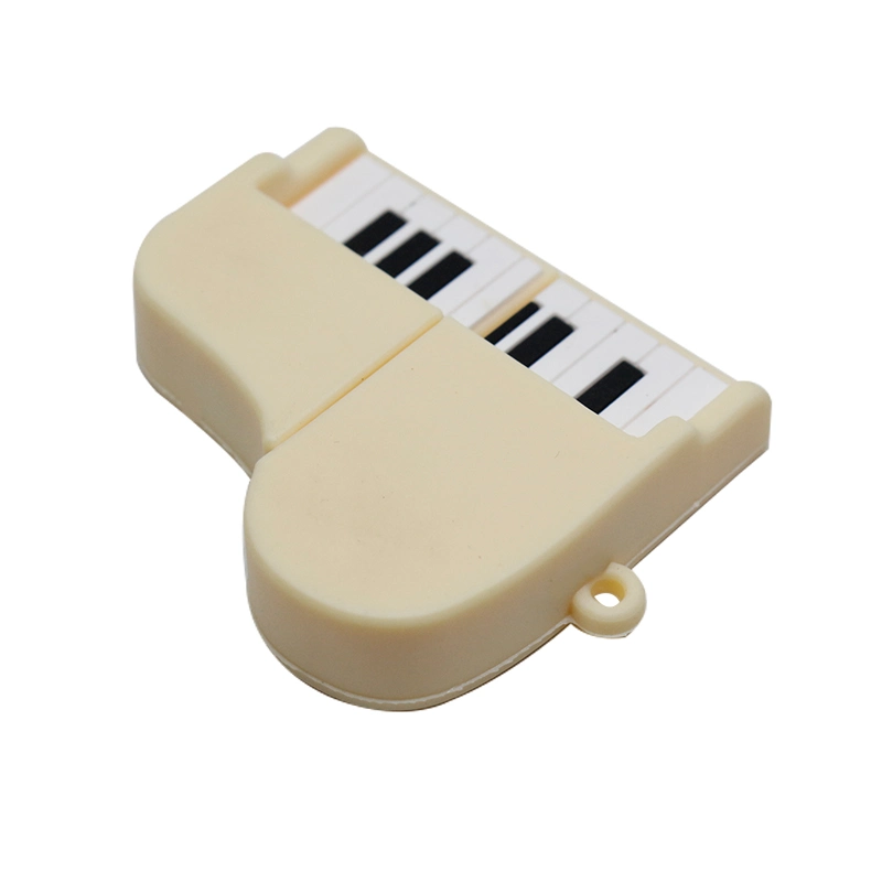 USB музыкальные инструменты USB специальной формы Piano PVC Flash Drive for Рекламный подарок