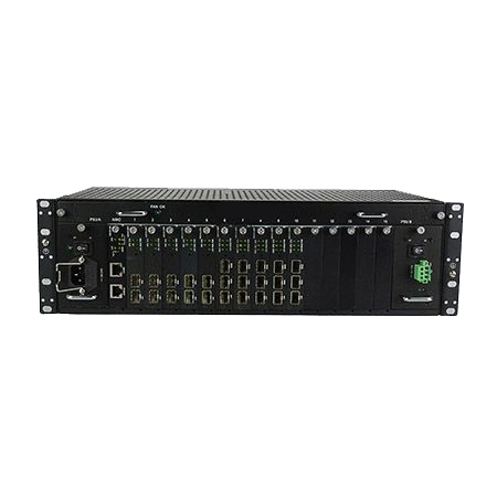 Carrier Grade Multiple Protocol Fiber to Ethernet Optical Fiber Converter 3u Rack Type