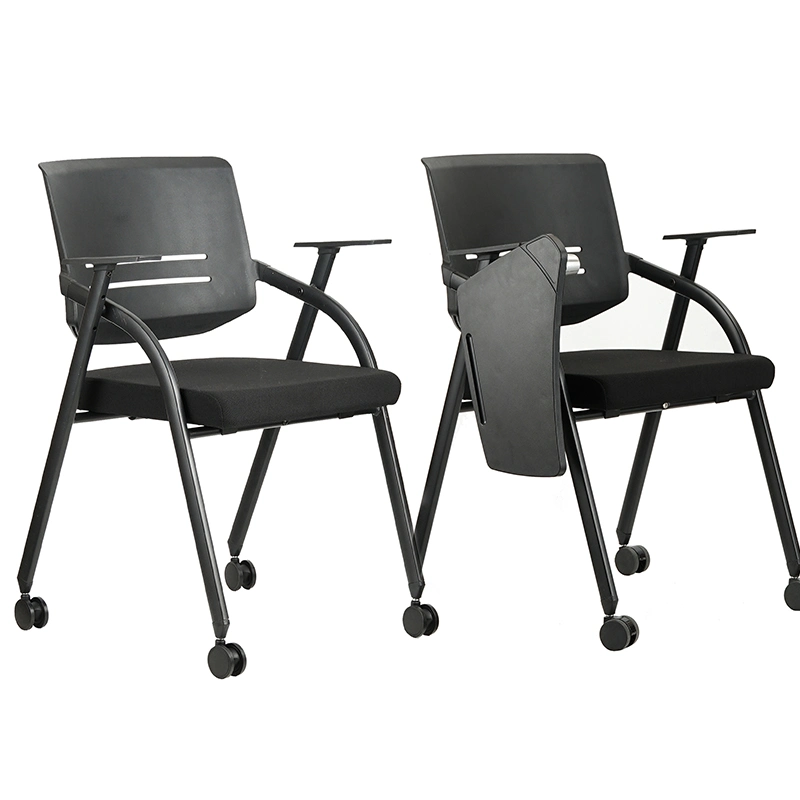 Cadeira de formação de plástico dobráveis Gravando Pad Mobiliário escolar dos alunos do Estudo de escritório