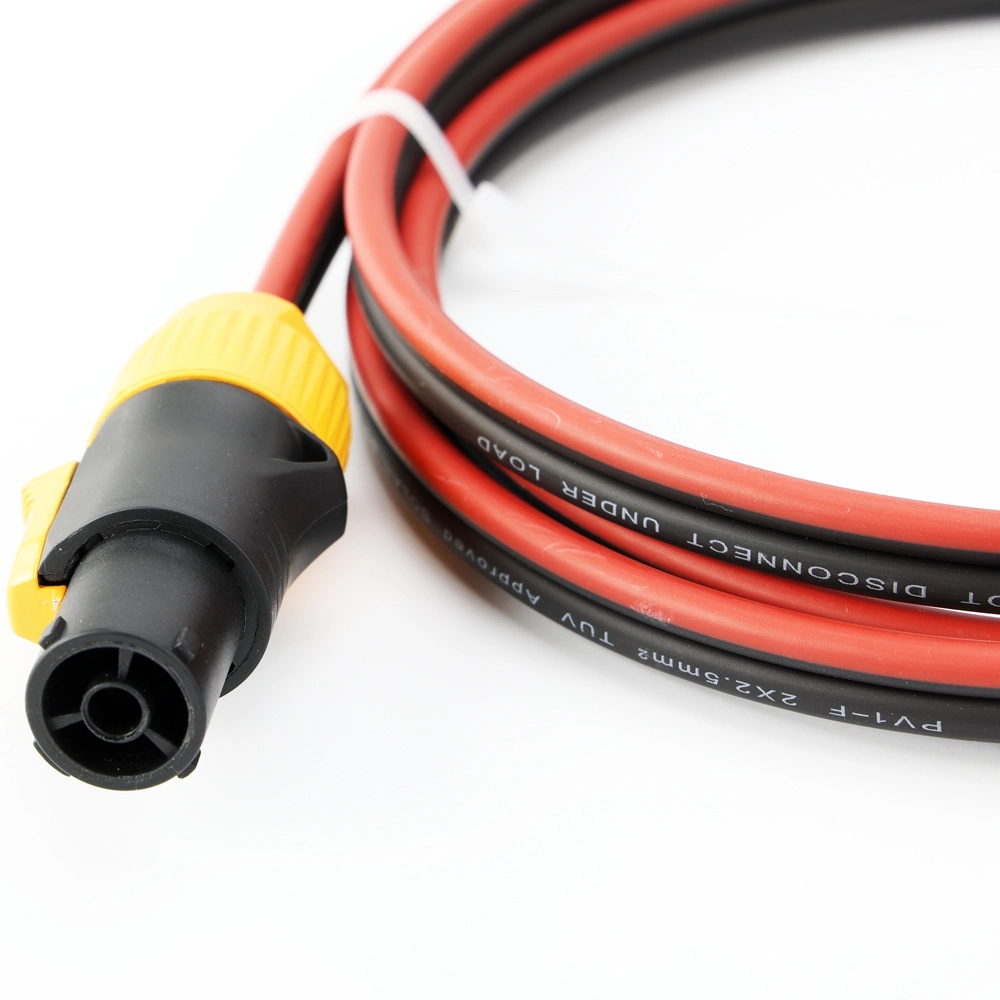 Mc-4 to Powercon Connector Dual Parallel Optical Cable