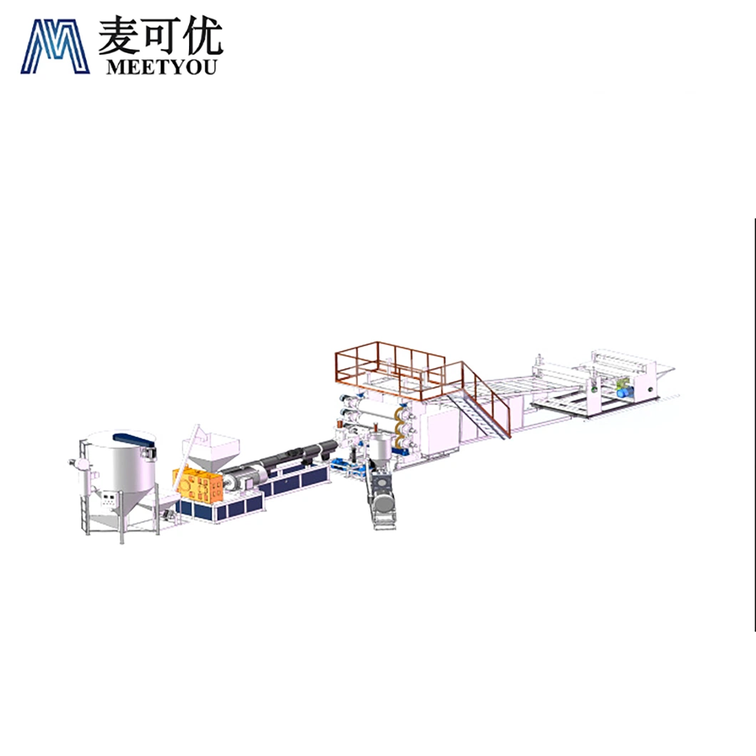 Meetyou Machinery PVC PE ABS Pet CPVC Sheet Price Production Line Manufacturers PVC Sheet 10mm Production Line China Plate Extrusion Line