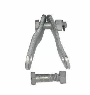 Steel Electric Power Fittings Parallel Clevis Pole Line Hardware Customizable
