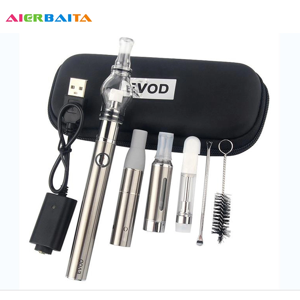 Hierba seca de cerámica de Vaporizador vaporizador repuesto pulverizador 650mAh Evod lápiz 4 en 1 cigarrillo electrónico Pen Vape