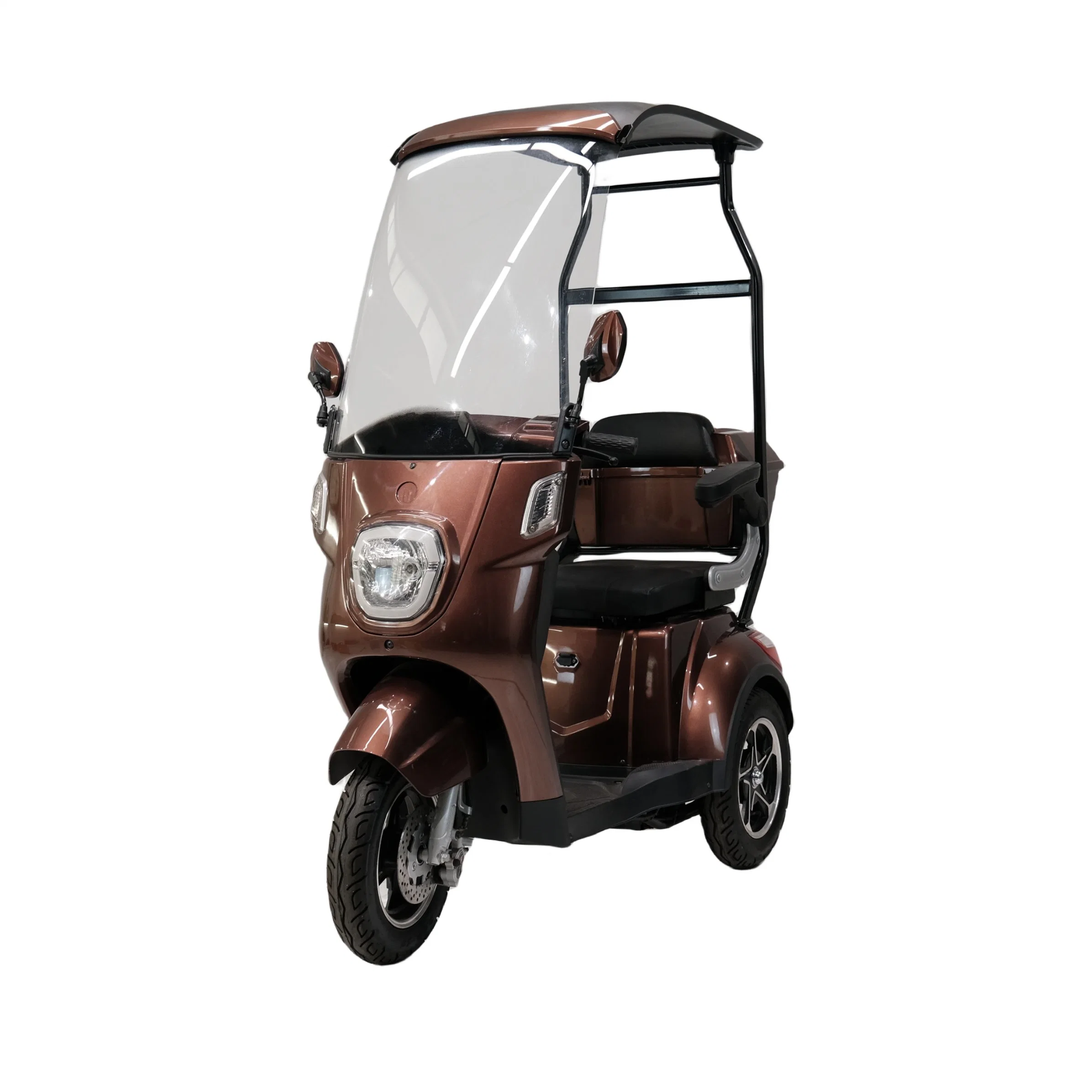 Mini motociclo elétrico idoso de três rodas com tejadilho de 3 rodas Triciclo para o automóvel pessoal Rickshaw