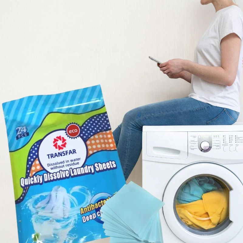 High quality/High cost performance  Deep Clean Laundry Detergent Sheet Paper Soap