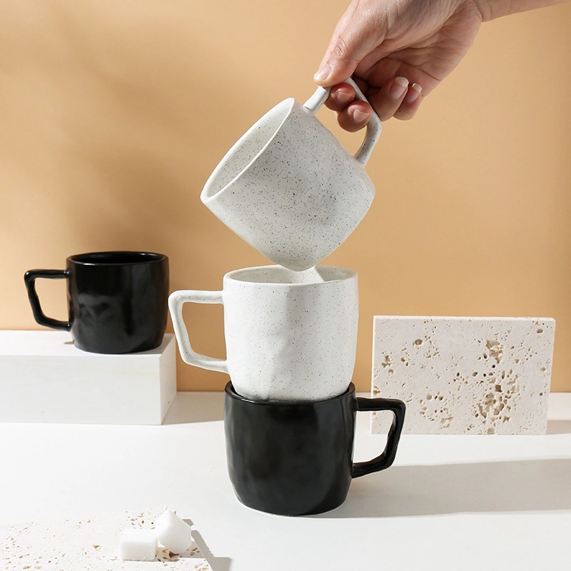 Nordischer Stil Kaffee Becher Hohe Aussehen Ebene Keramik Becher Frühstück Tasse Haushalt Milch Tasse Paar Tasse Business Geschenk