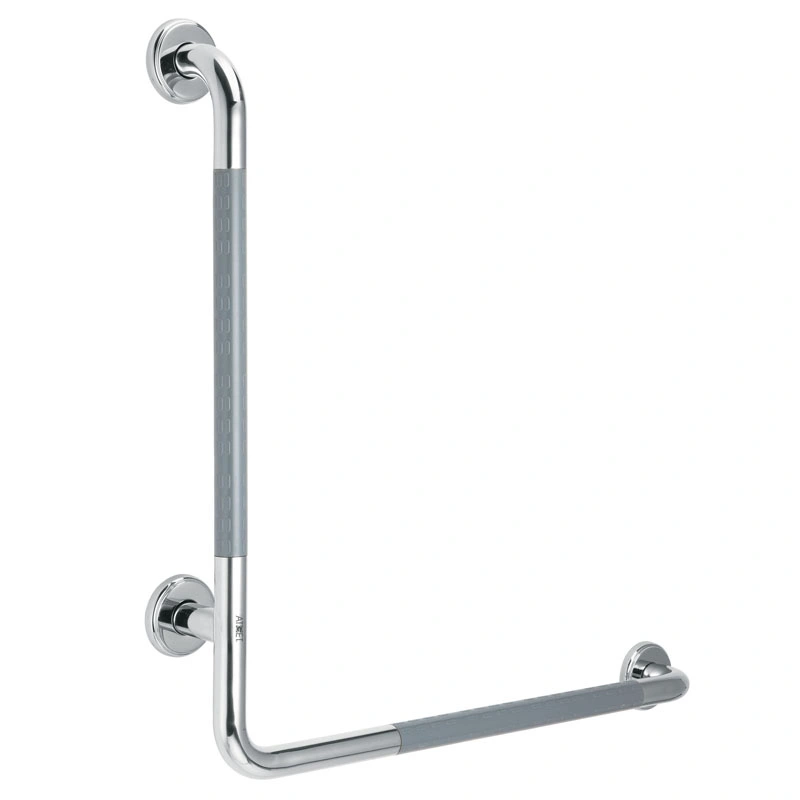 Stainless Steel with Nylon L Shape Disabled Non-Slip Grab Bar Handrail