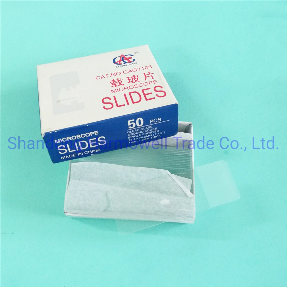 Whole Sell 7101 7102 7105 Microscope Slides Suppliers Frosted Prepared Microscope Glass Slides with Fast Delivery