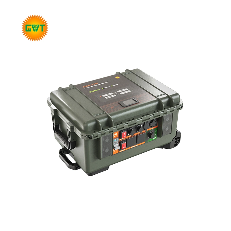 Outdoor Mobile Power Supply 7000kwh Portable Solar Generator Station Rechargeable Battery