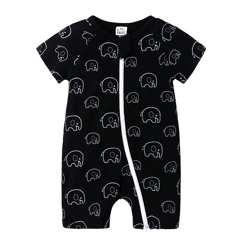 Amben Brand Summer Full Print 100% Cotton Baby Romper ملابس الأطفال