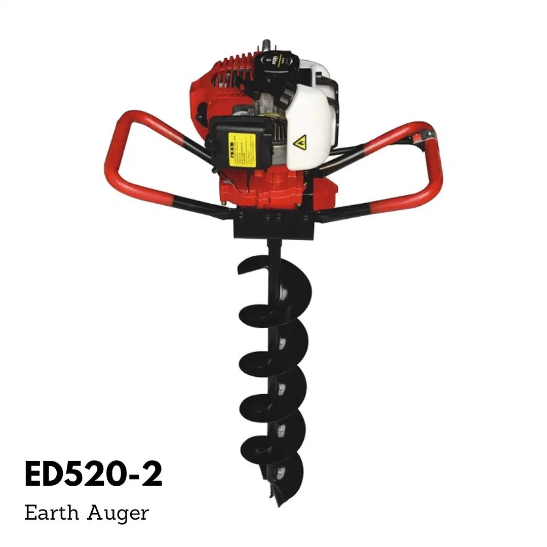 Aiqidi Air Cooled 2 Stroke Gasoline 1.45kw CE Earth Auger (ED520)