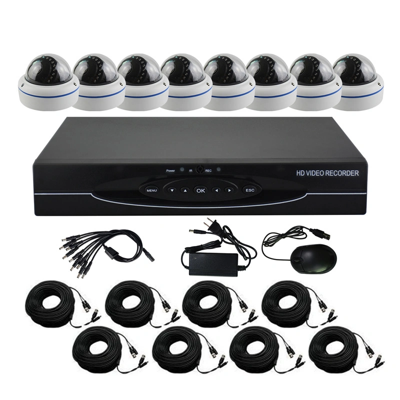 Caméra CCTV AHD 5 MP Full Color 8 canaux Kits de vidéosurveillance