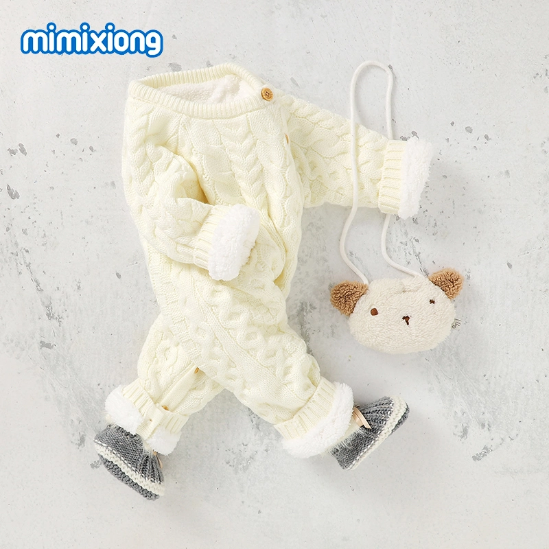 Strickmode Für Kinder Baby Thick Warm Strampler Jumpsuit Kleidung Kinder Bekleidung