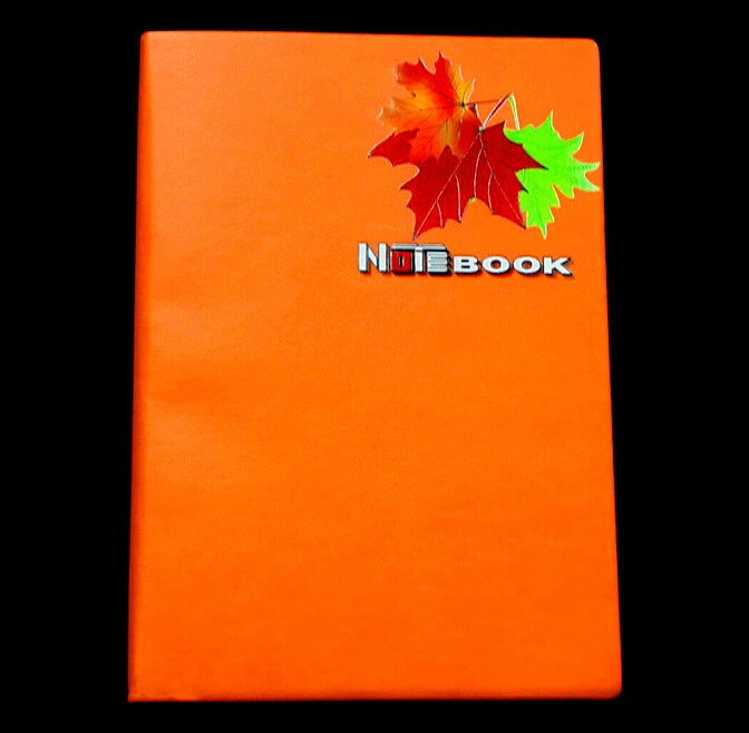 Debossed PU Leather Notebooks com o logotipo de Metal (WH-006)