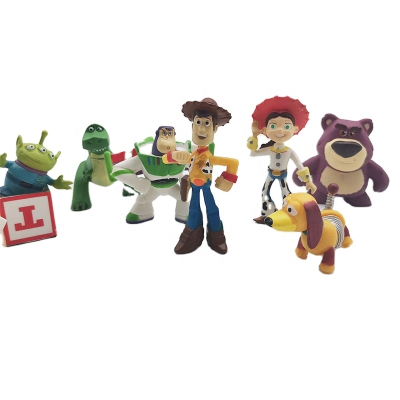 Ventes entières cadeaux promotionnels ensemble de figurine en PVC de dessin animé personnalisé