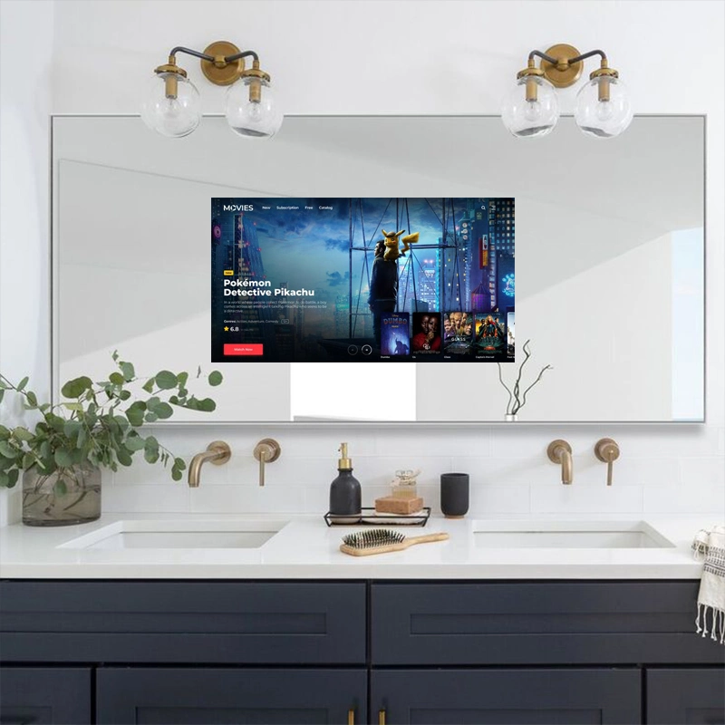 24 Inch Android Smart Mirror TV LED Bathroom Waterproof Outdoor TV Hotel TV