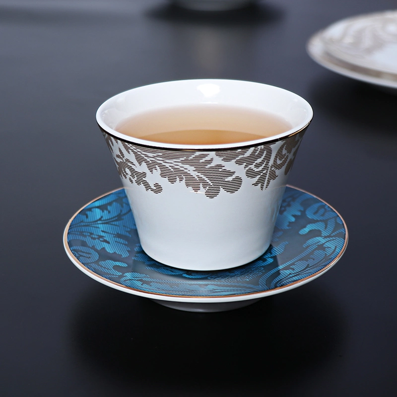 Eco-Friendly Bone China Arabic Coffee and Tea Cup Set for Restaurant