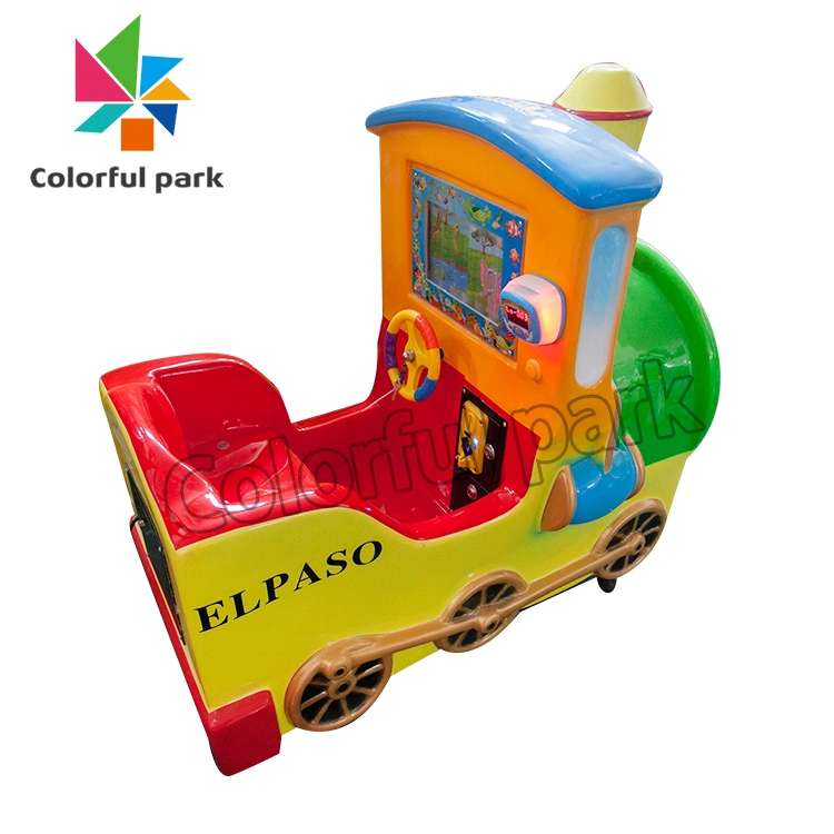 Bunte Park Münzbetriebene Kinder Spiele Indoor Spielplatz Ausrüstung Fahrten Train Arcade Game Machine