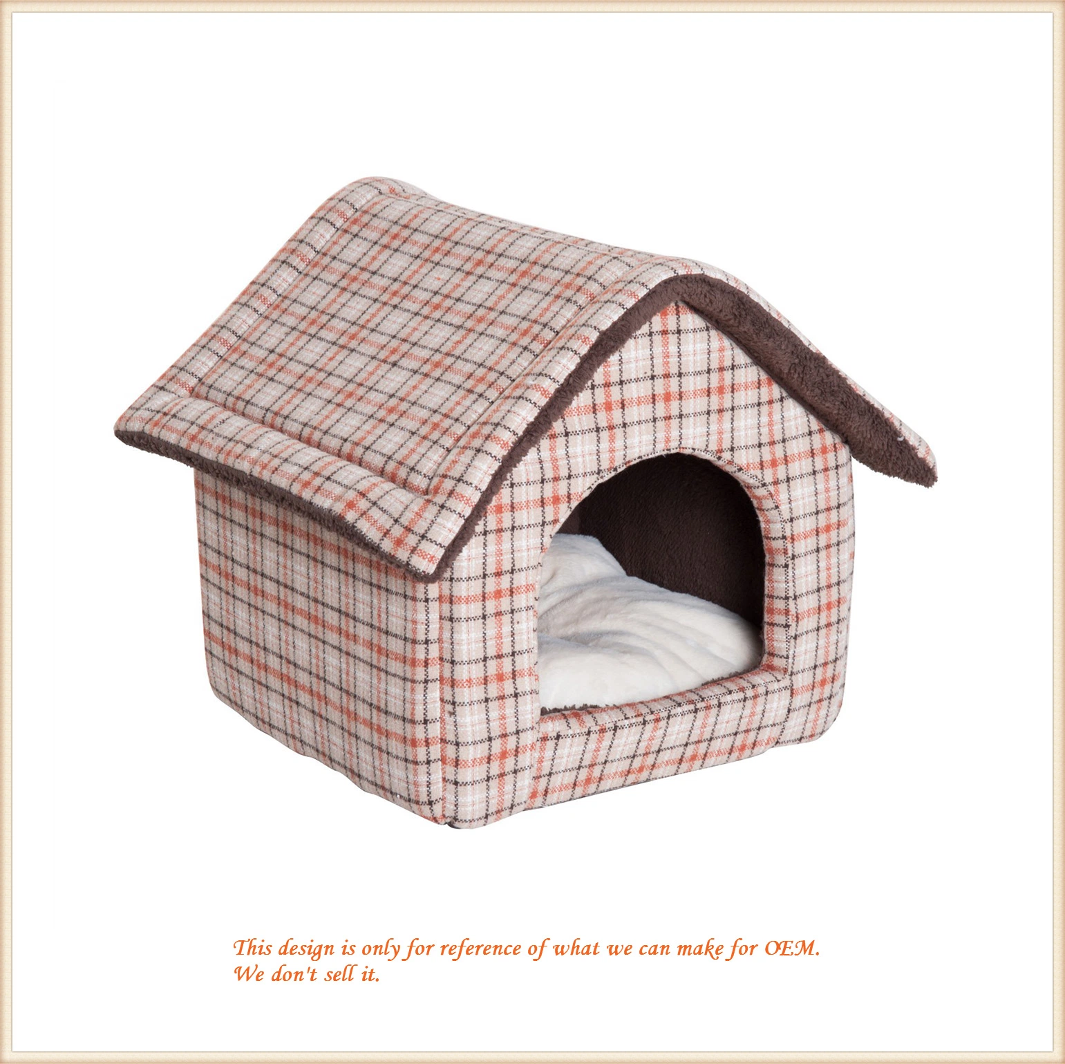 Plush Pet Cat/Dog House Cozy Warm Soft Cave Portable House