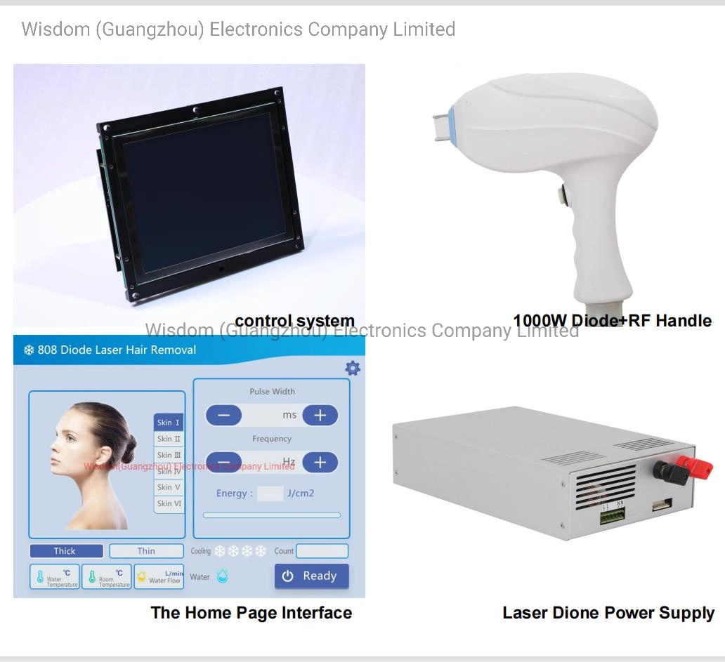 1000W Diode Laser + RF Combination Kit to Assemble Hair Removal Beauty Equipment