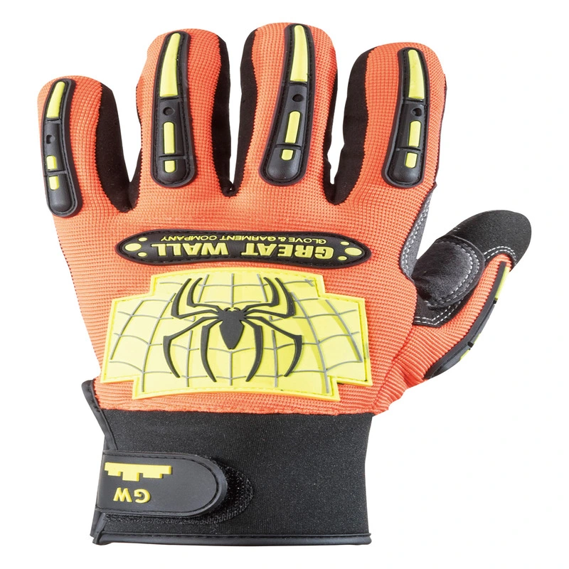 Custom Anti-Slip Mechanic Safety Work Impact Resistance Protective Multifunctional Gloves