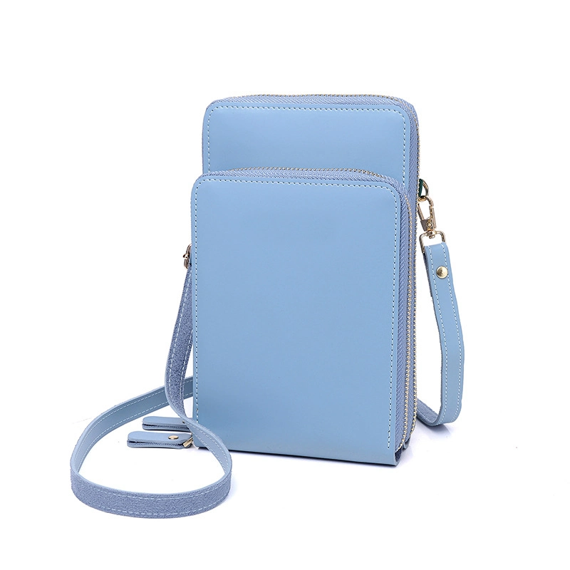 Summer Colorful Small Phone Pouch Women Crossbody with Slots and Long Strap